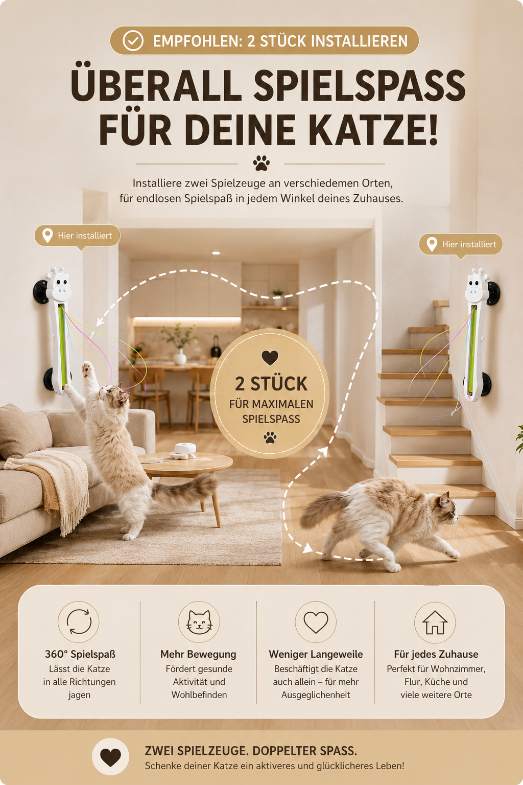 DoorWhisk Automatic Flying Rope Cat Toy
